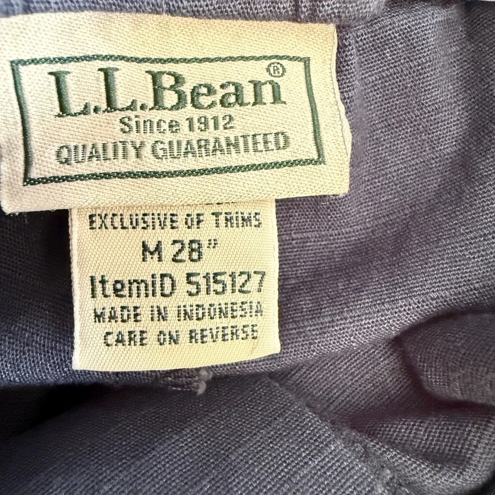LL Bean Explorer Ripstop Pants Men Medium Slate Blue Elastic Waist Gorpcore Hike